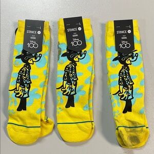 STANCE Kids' Disney Surf Check Socks 3-Pairs Size L